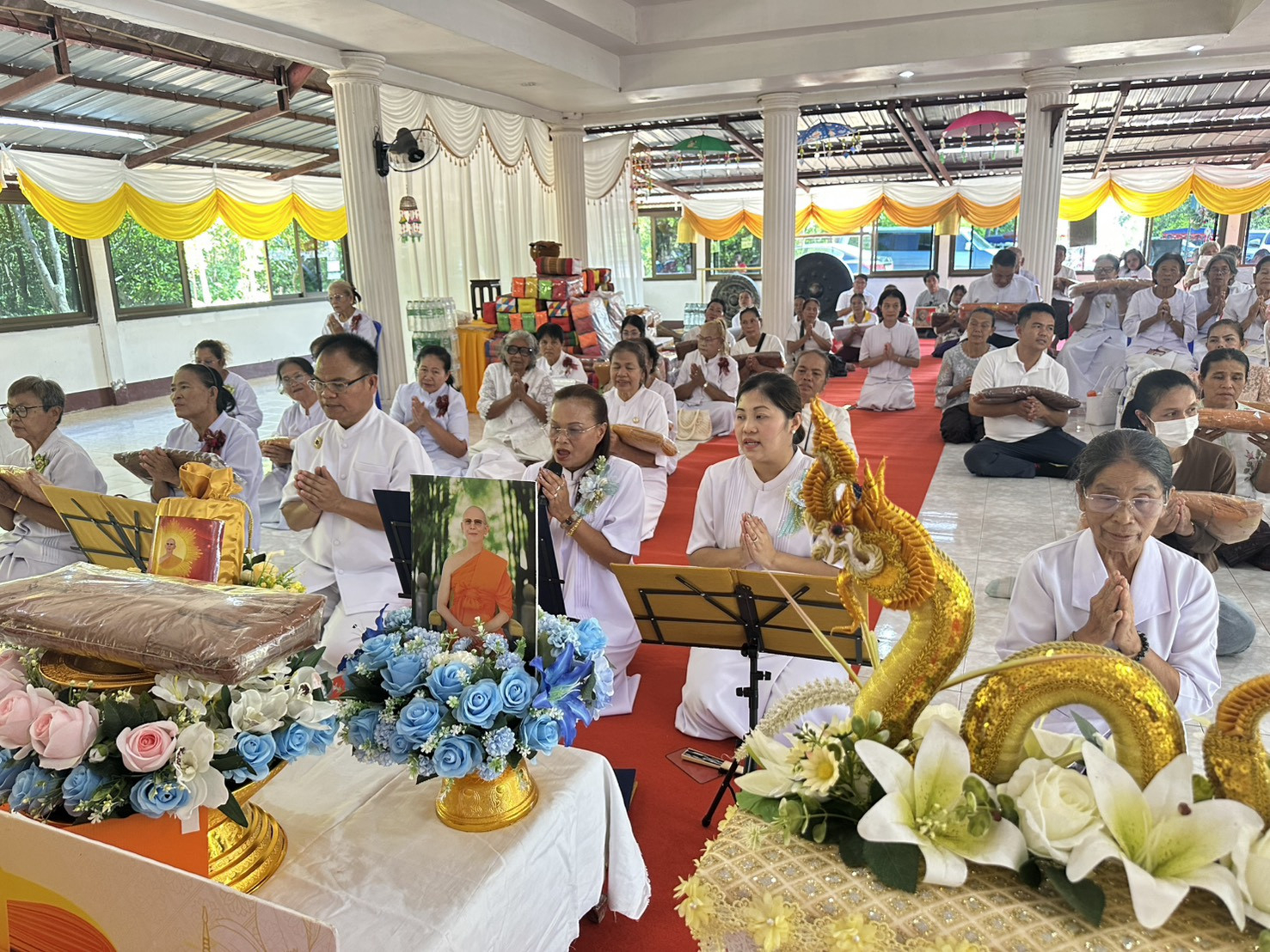 ภาพร่วมพิธีกรรมวัดป่าจิตติธรรมวนาราม