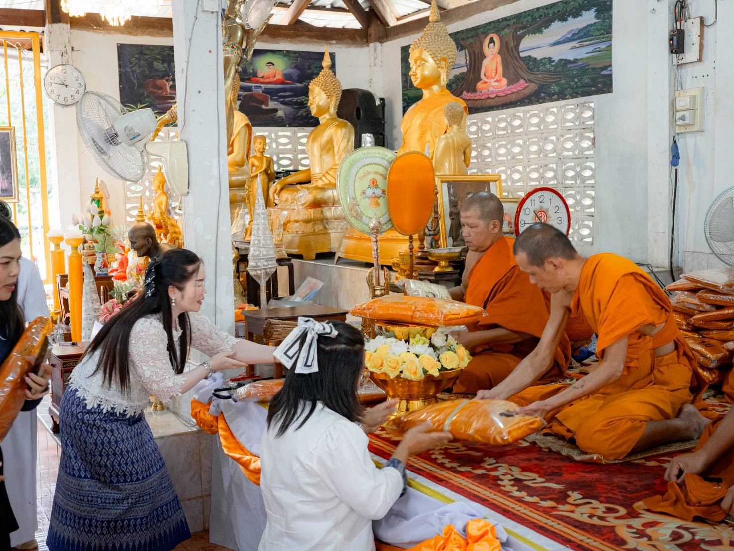 ภาพร่วมพิธีกรรมวัดศรีสุวรรณวนาราม