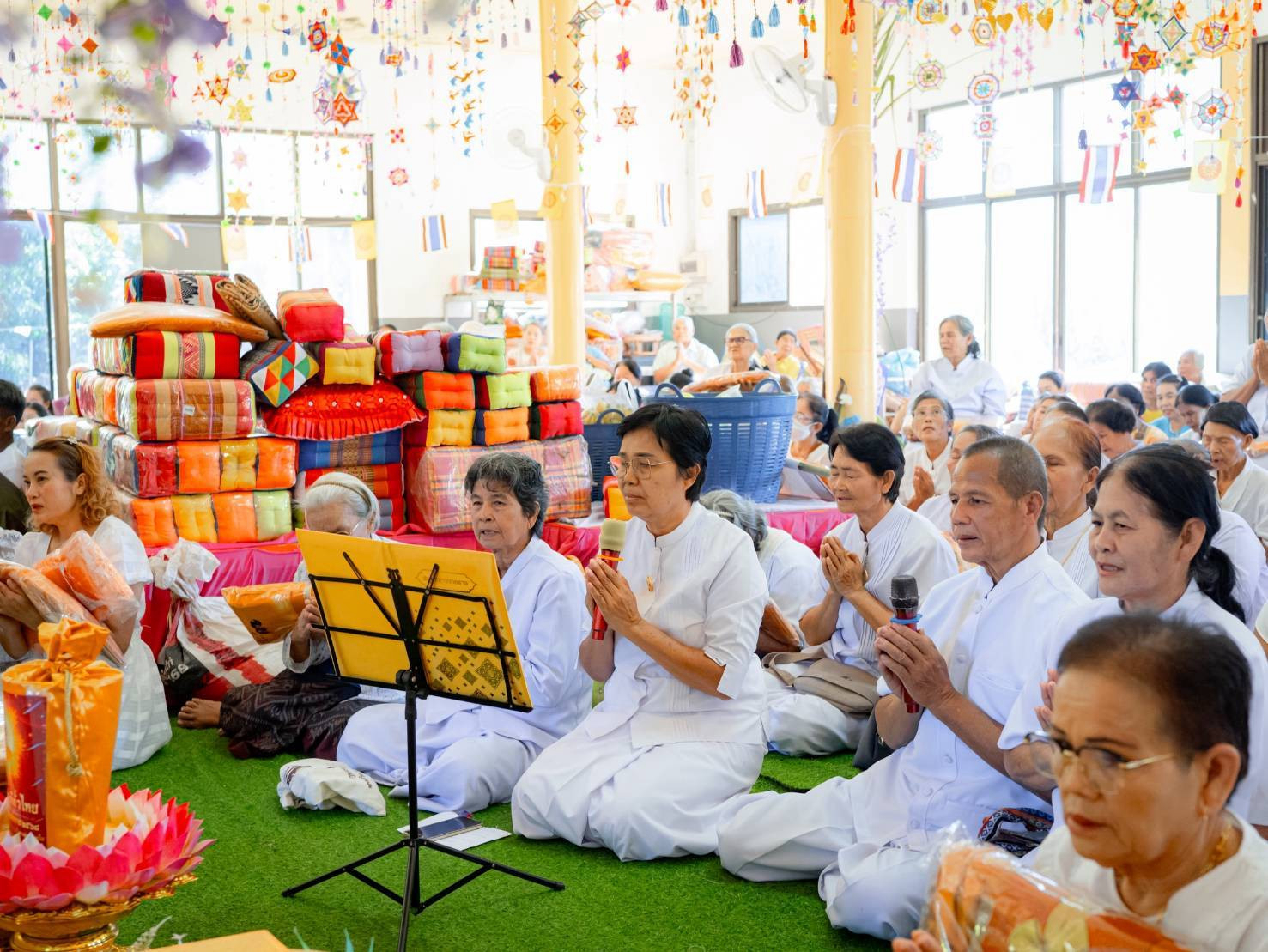 ภาพร่วมพิธีกรรมวัดศรีสุวรรณวนาราม