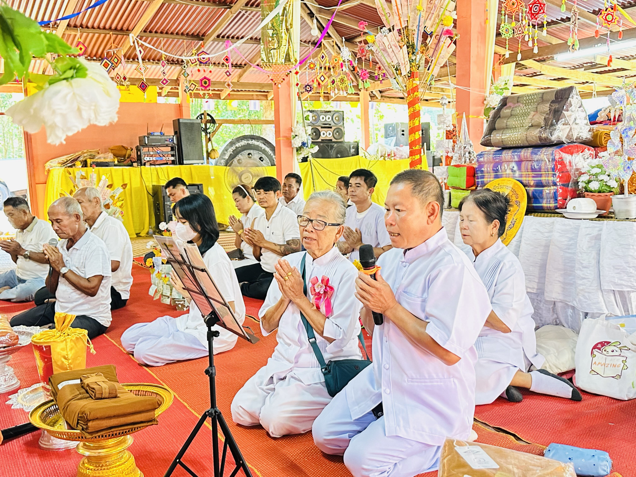 ภาพกล่าวคำถวายกฐินวัดป่าพัฒนาพร