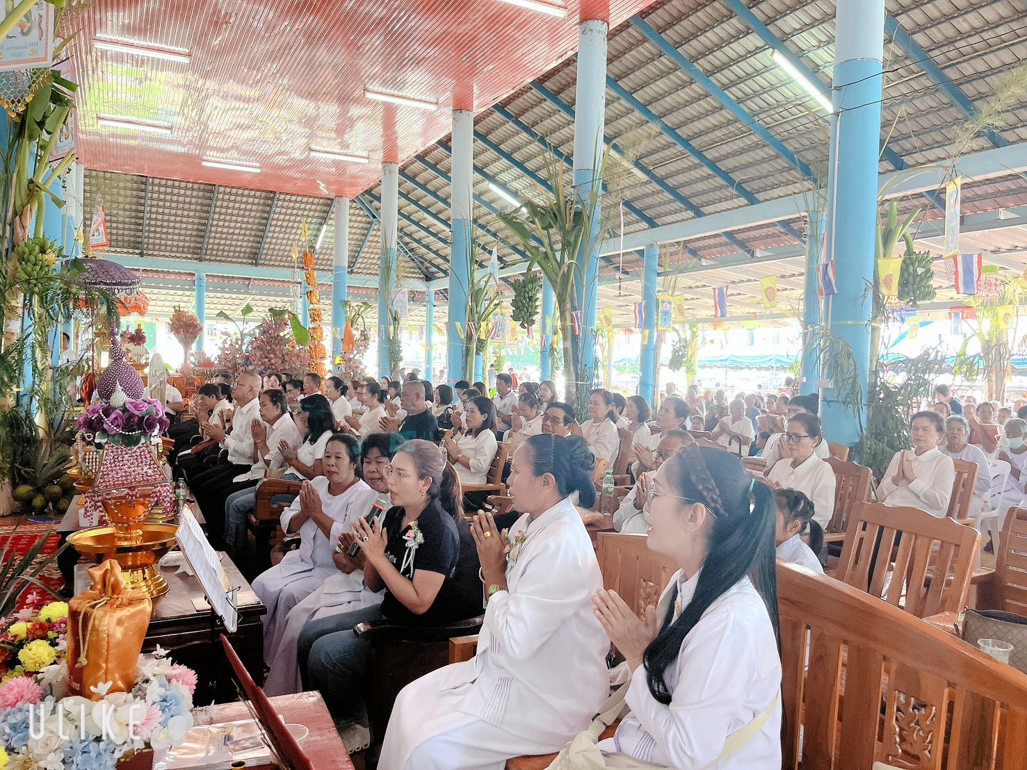 ภาพร่วมพิธีกรรมวัดยางสูง