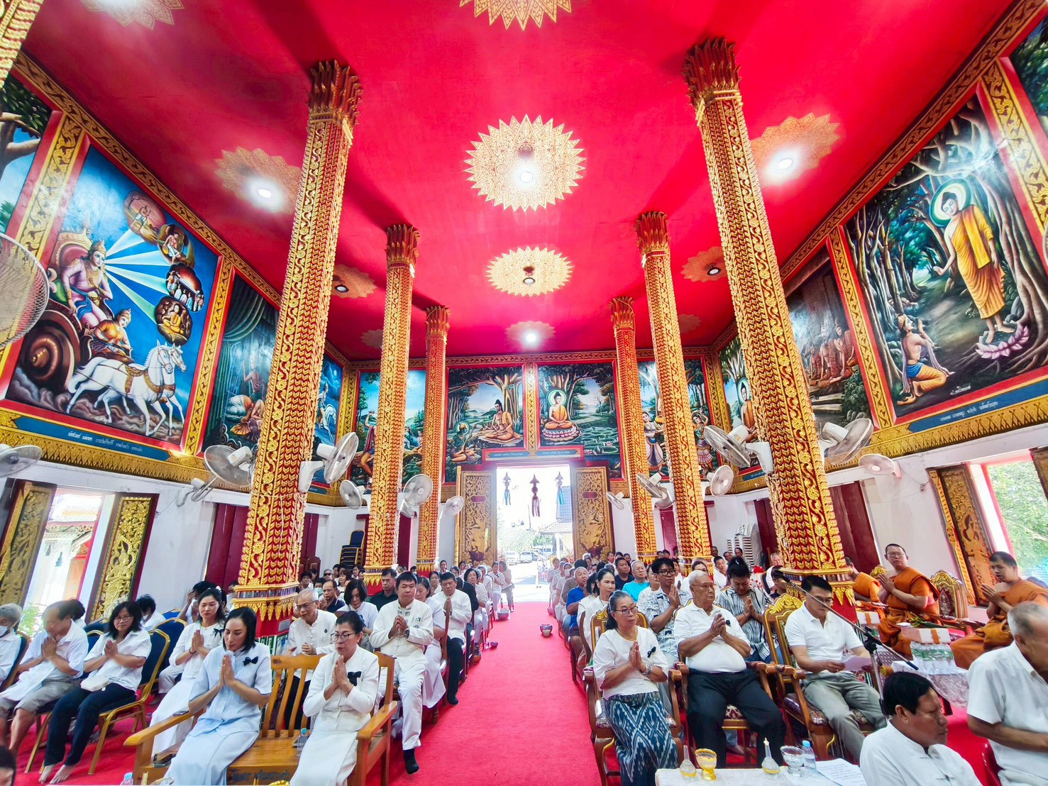 ภาพร่วมพิธีกรรมวัดล่ามช้าง