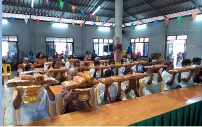 ภาพร่วมพิธีกรรมวัดอาโพนสุทธาวาส