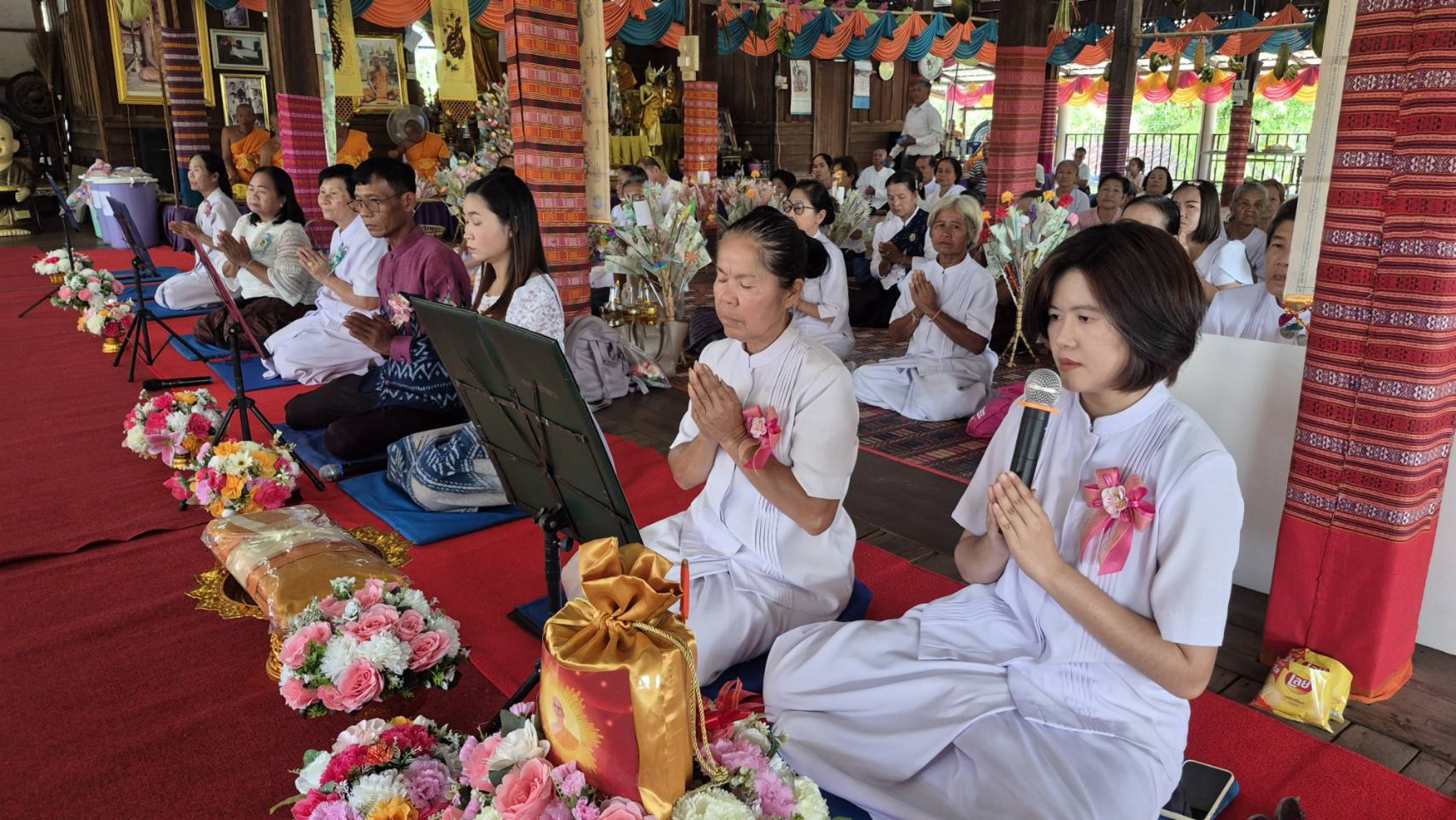 ภาพกล่าวคำถวายกฐินวัดศรีชุมพล