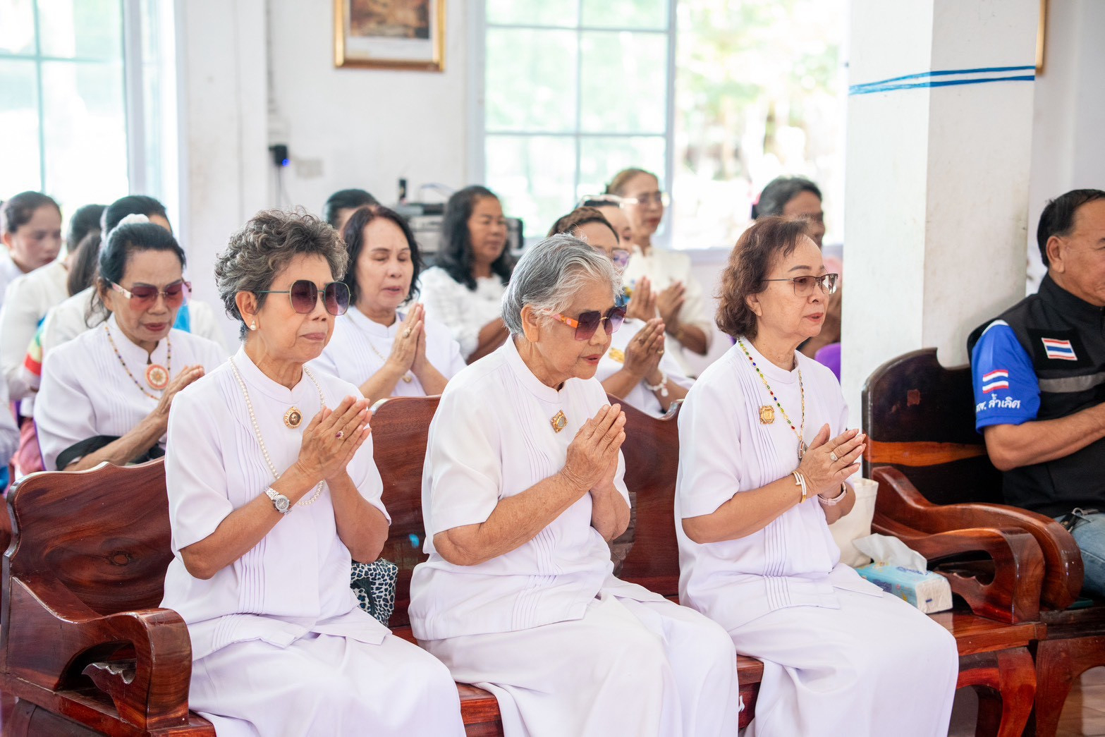 ภาพร่วมพิธีกรรมที่พักสงฆ์ธาตุเจริญ