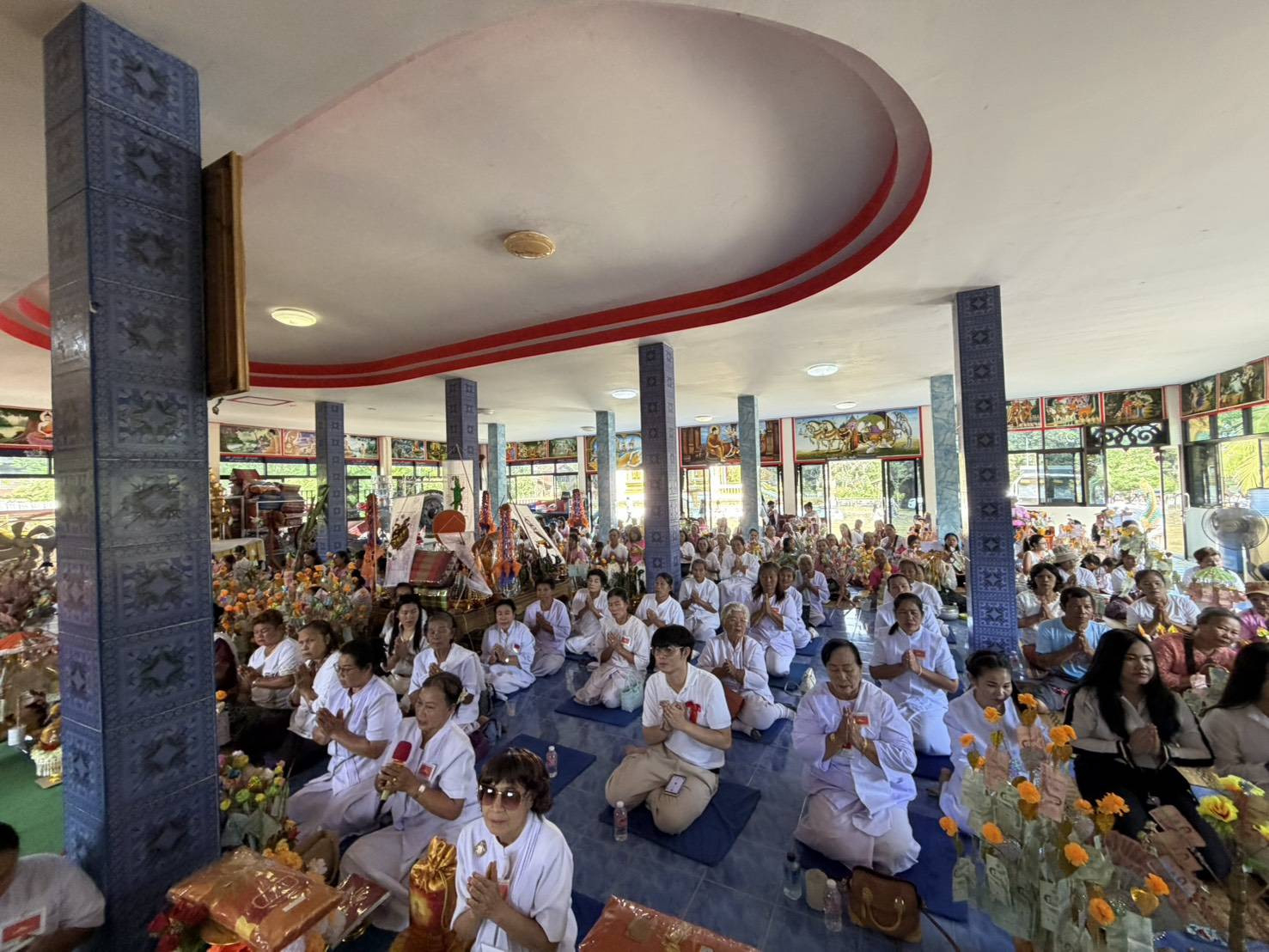 ภาพร่วมพิธีกรรมวัดศรีสะอาด