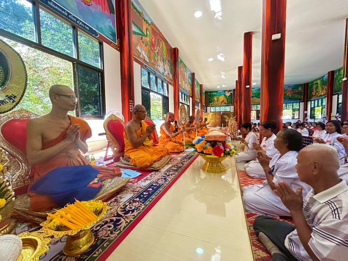 ภาพร่วมพิธีกรรมวัดศรีบุญเรือง
