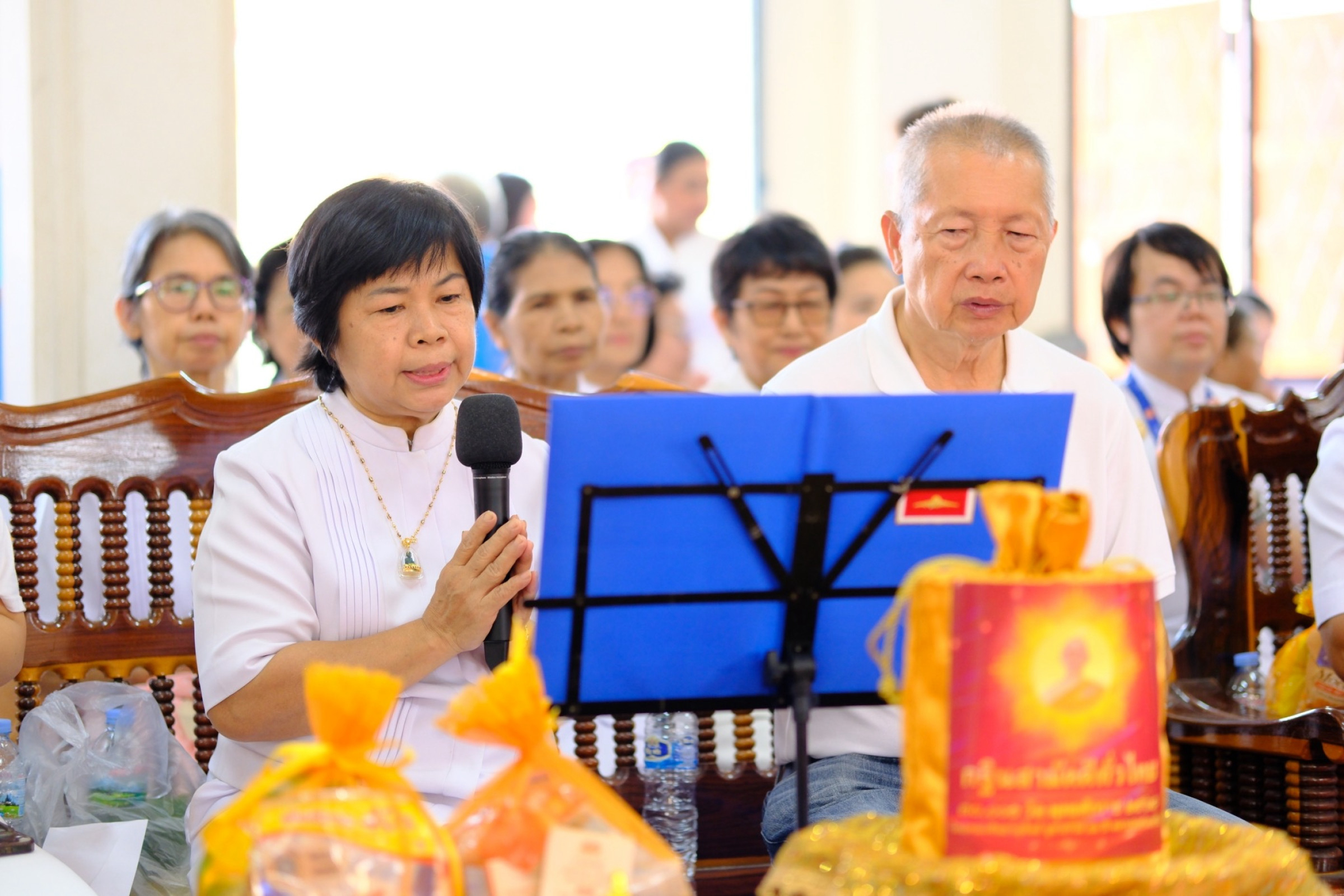 ภาพกล่าวคำถวายกฐินวัดคลองใหม่