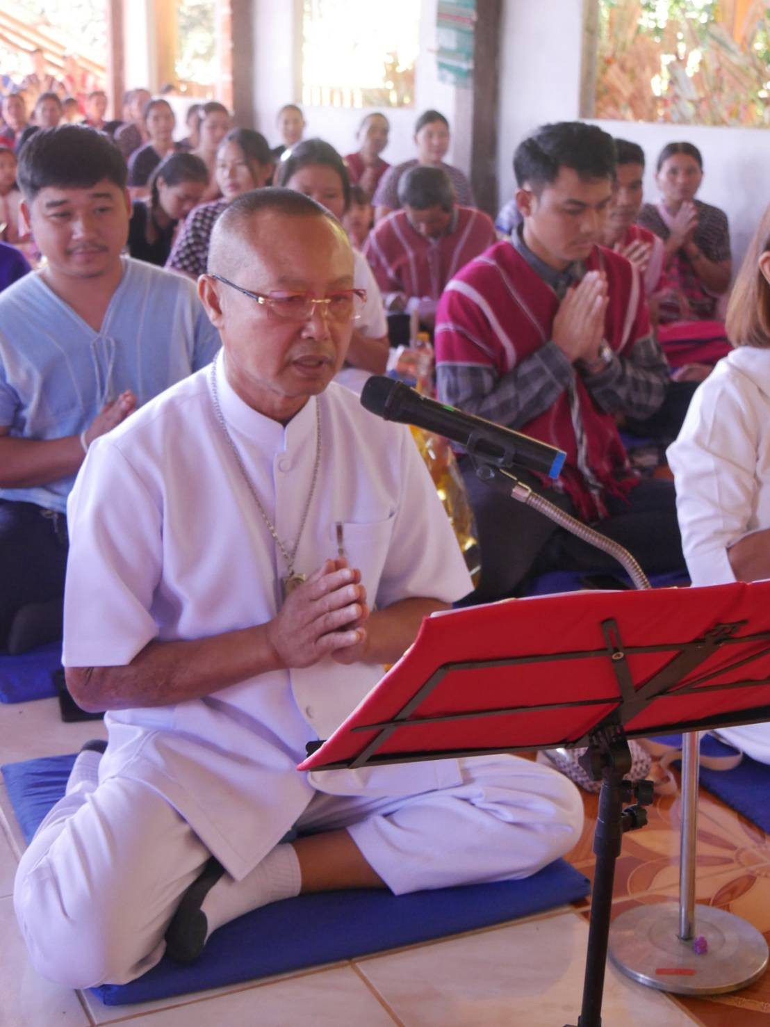 ภาพกล่าวคำถวายกฐินสำนักสงฆ์บ้านทียาเพอ