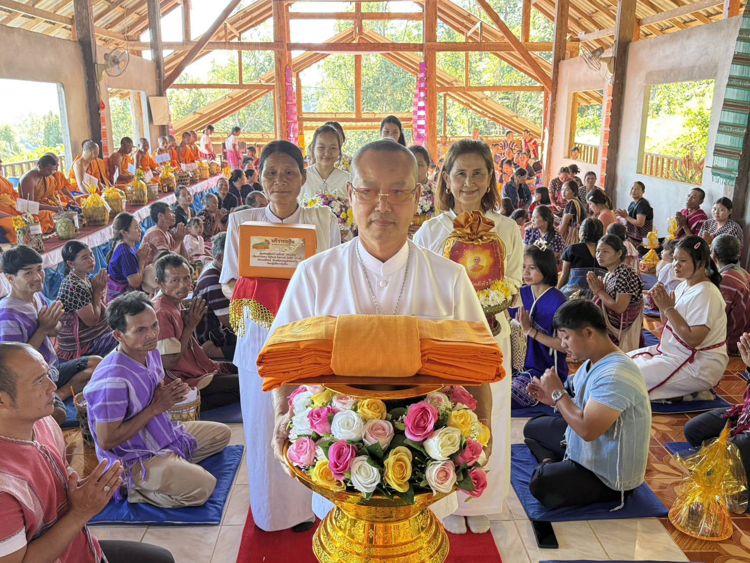 ภาพร่วมพิธีกรรมสำนักสงฆ์บ้านทียาเพอ