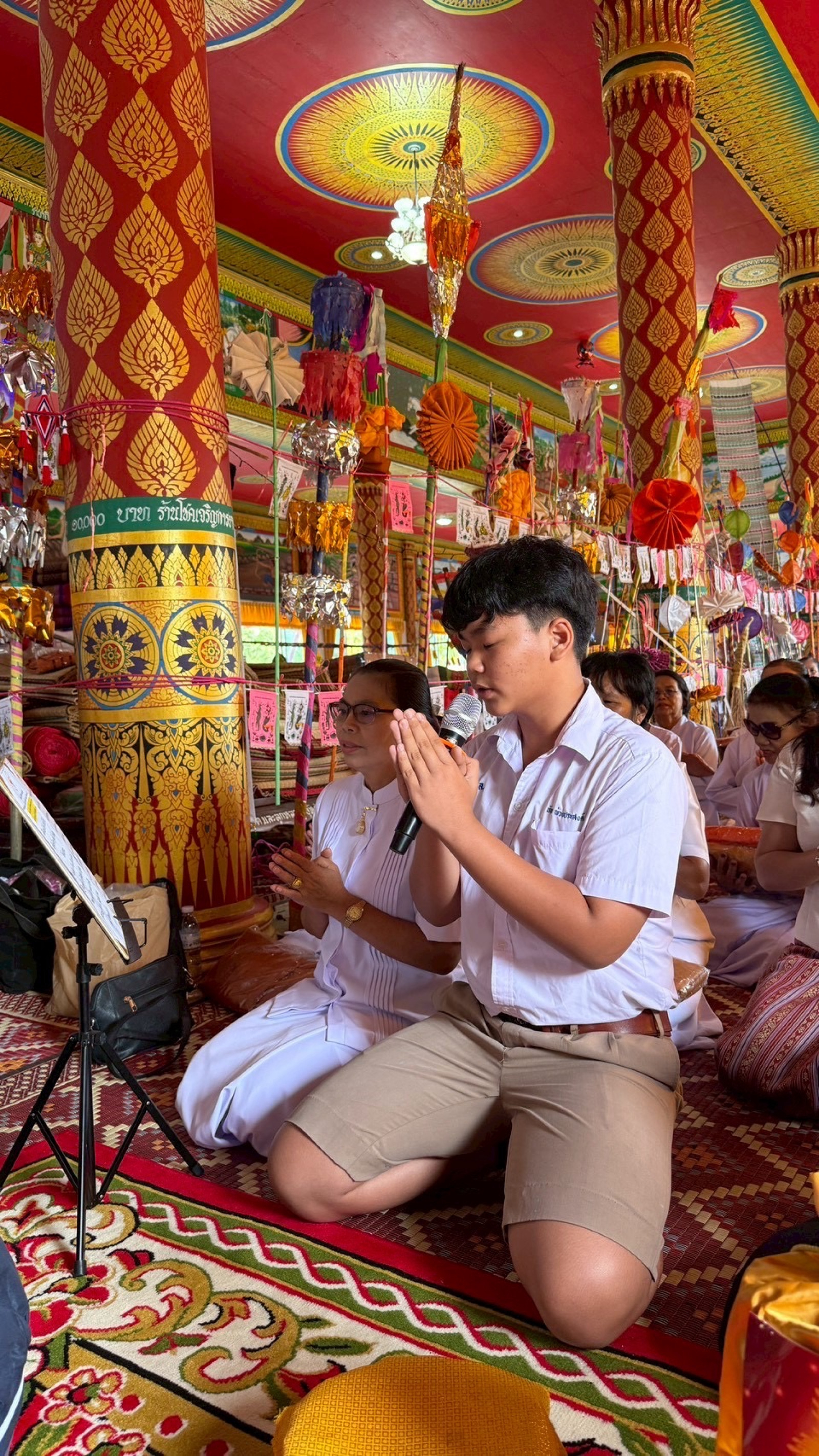 ภาพกล่าวคำถวายกฐินวัดโพธิ์ศรีบ้านลาด