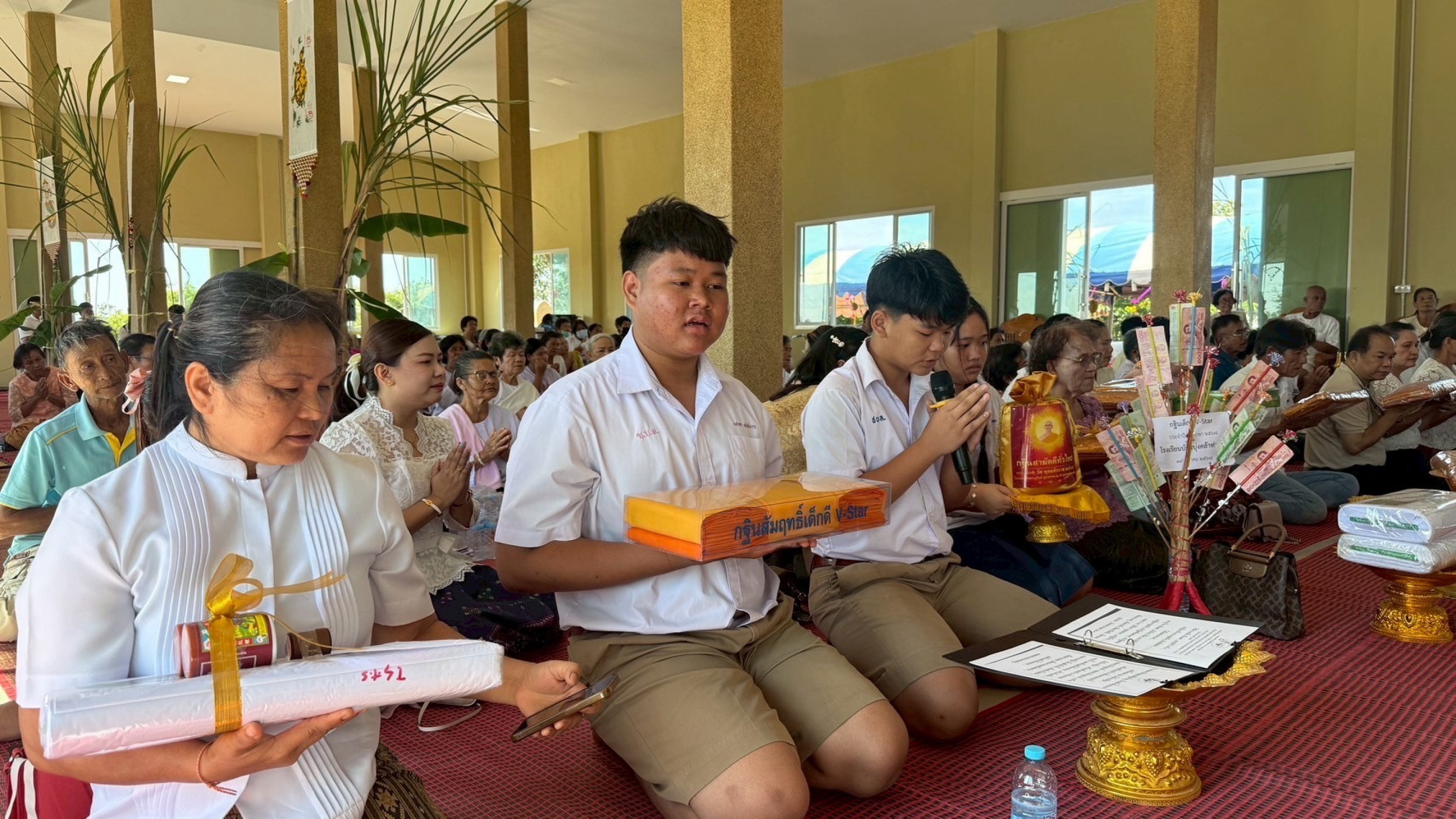 ภาพกล่าวคำถวายกฐินวัดป่าศรีประชาวนาราม