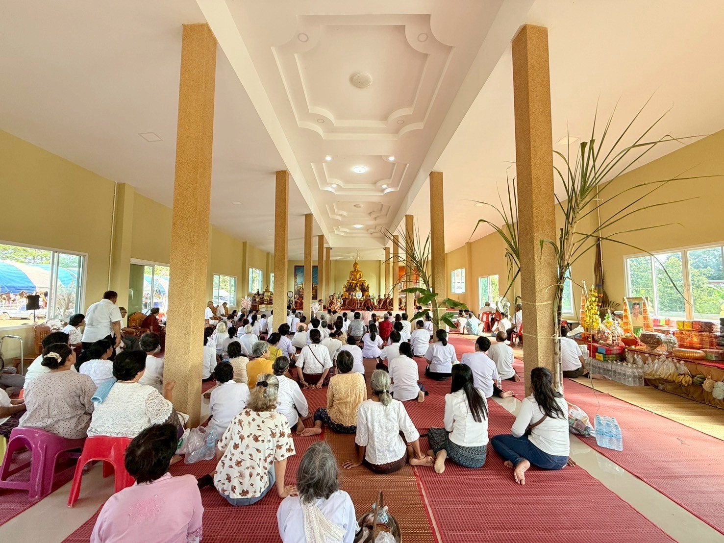 ภาพร่วมพิธีกรรมวัดป่าศรีประชาวนาราม