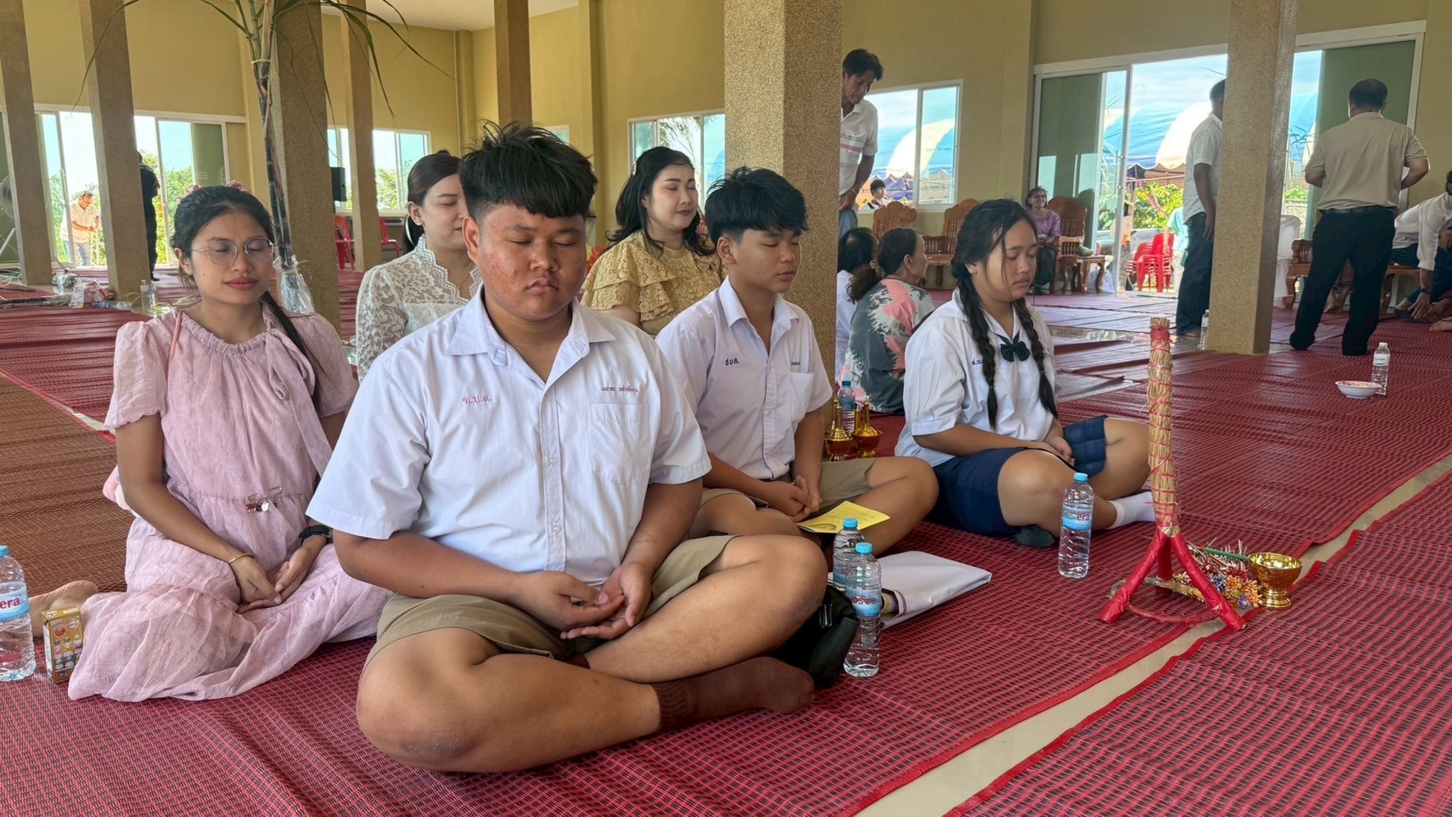 ภาพร่วมพิธีกรรมวัดป่าศรีประชาวนาราม