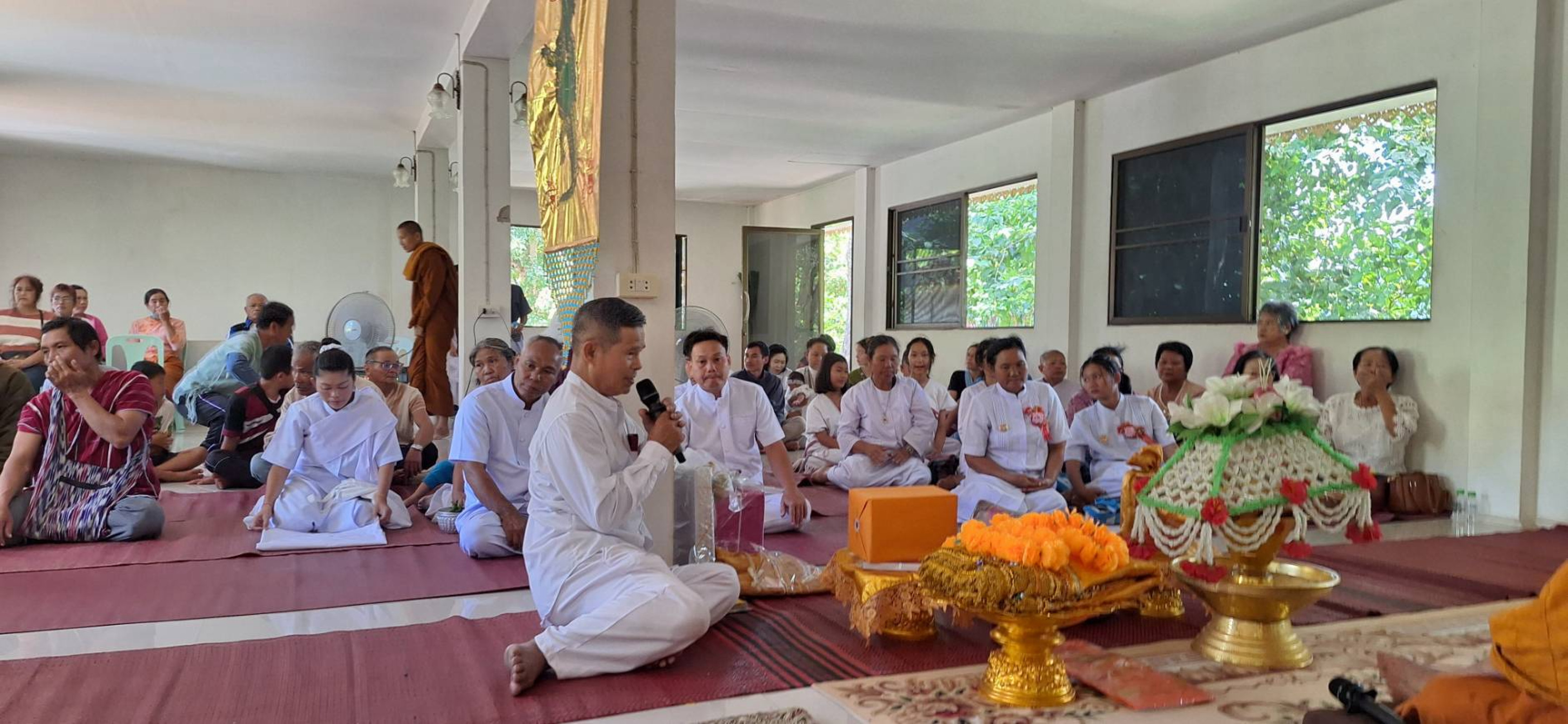 ภาพกล่าวคำถวายกฐินวัดทุ่งสารภี