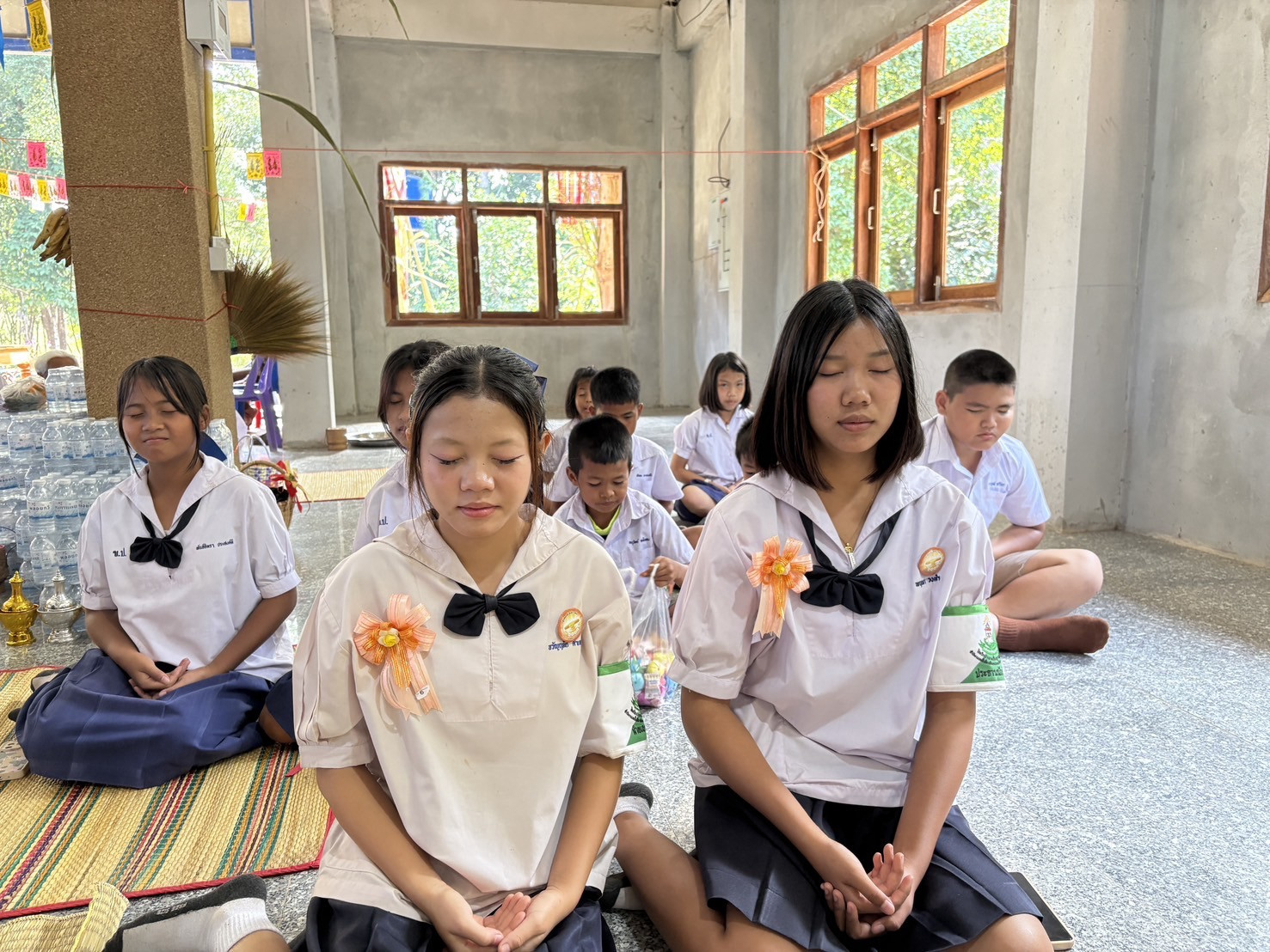 ภาพร่วมพิธีกรรมวัดสมศรี