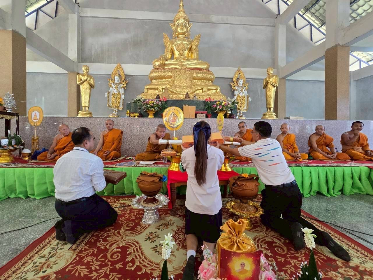 ภาพร่วมพิธีกรรมวัดสมศรี