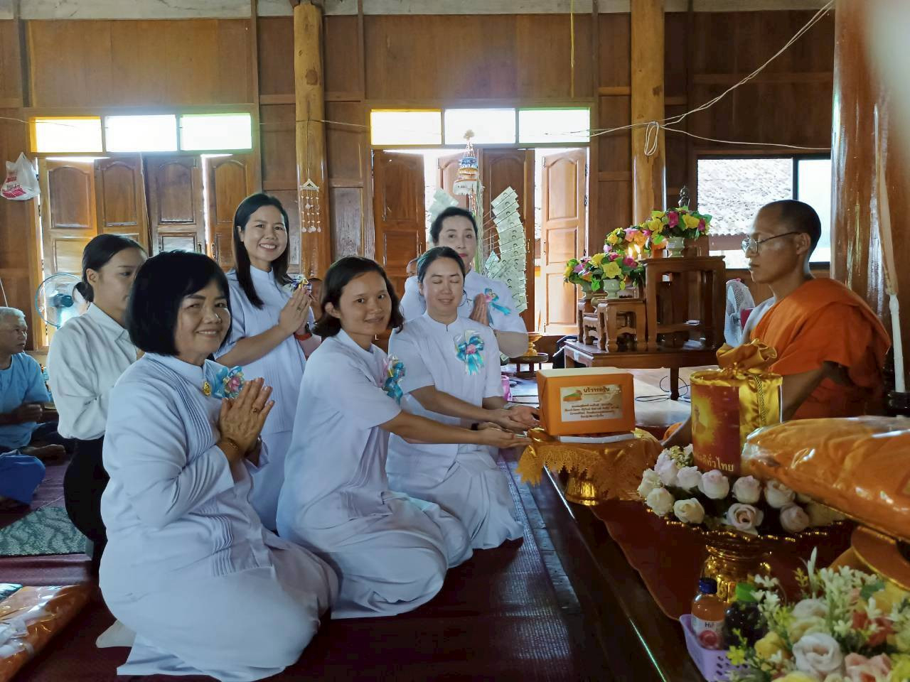 ภาพร่วมพิธีกรรมสำนักสงฆ์บ้านหัวเงา