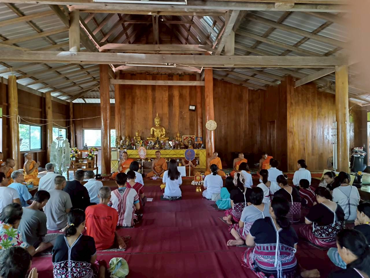 ภาพร่วมพิธีกรรมสำนักสงฆ์บ้านหัวเงา