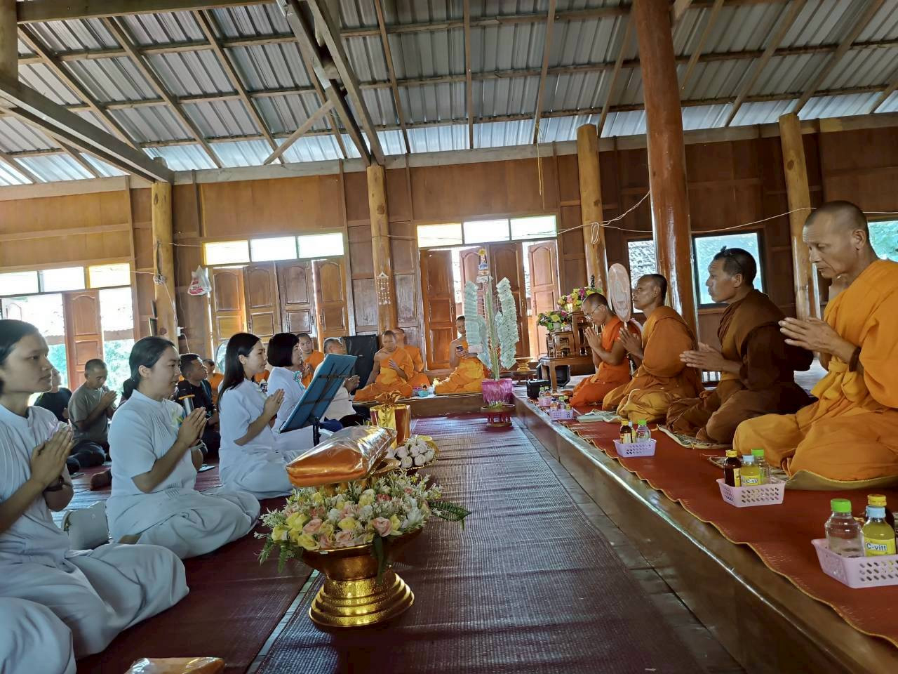 ภาพร่วมพิธีกรรมสำนักสงฆ์บ้านหัวเงา