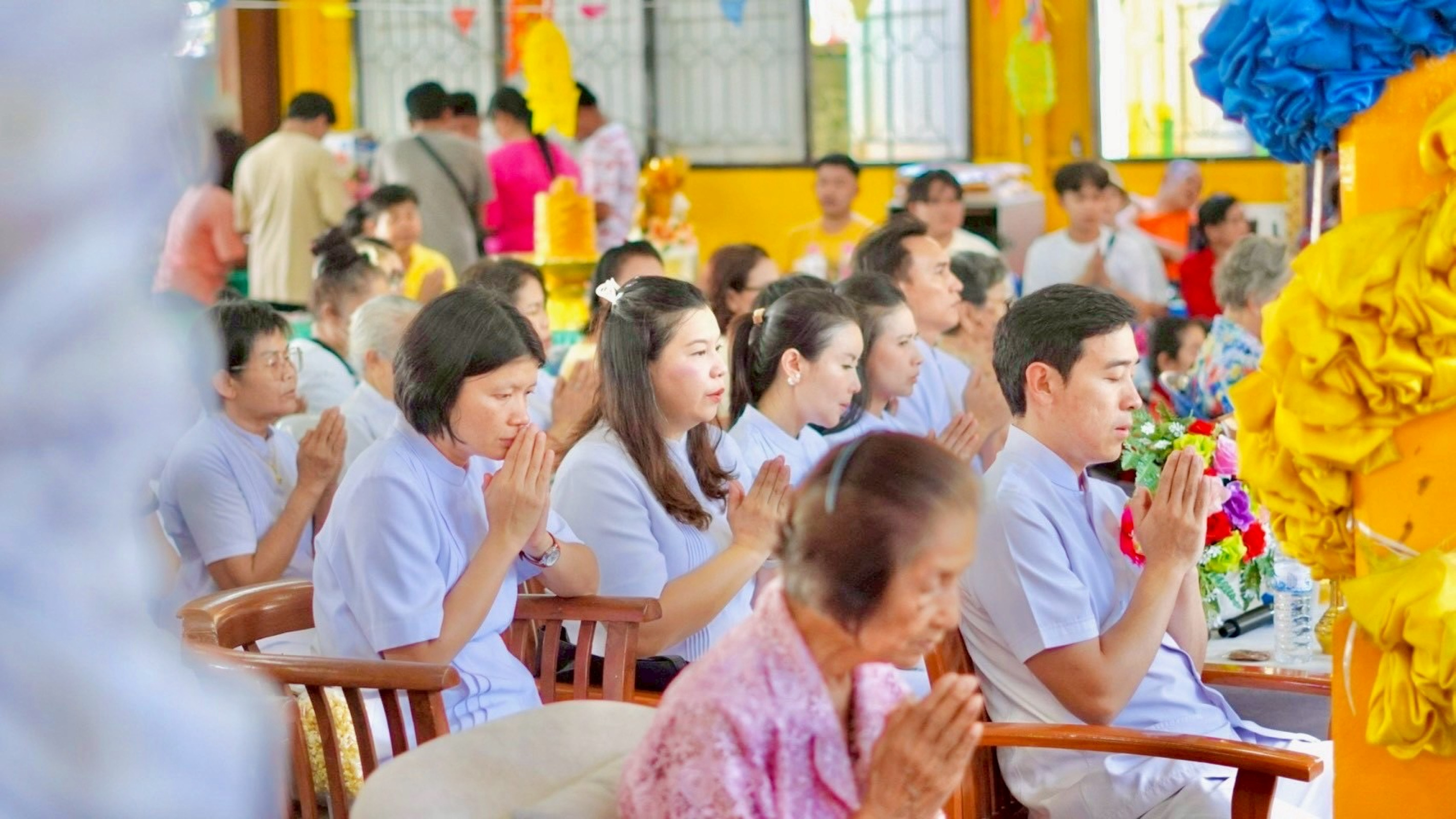 ภาพร่วมพิธีกรรมวัดเจริญวราราม