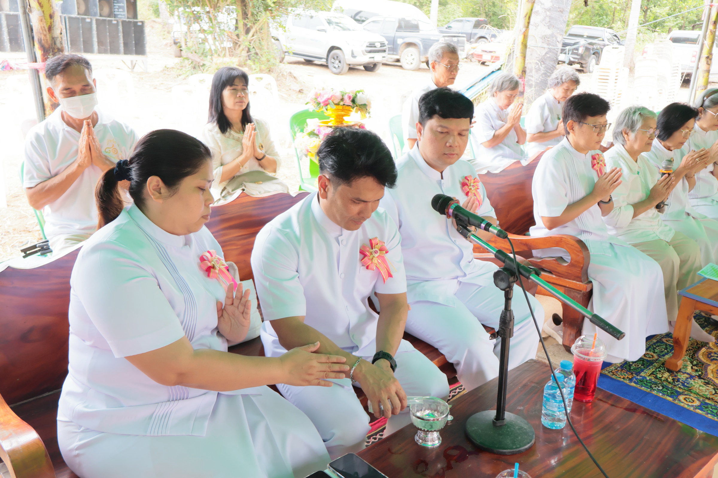 ภาพร่วมพิธีกรรมที่พักสงฆ์สวนป่าสันติธรรมประโชติสาขา 2