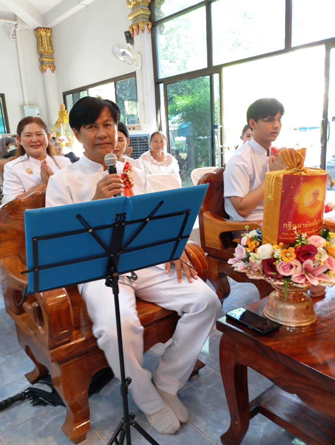 ภาพกล่าวคำถวายกฐินวัดถ้ำเจริญธรรม