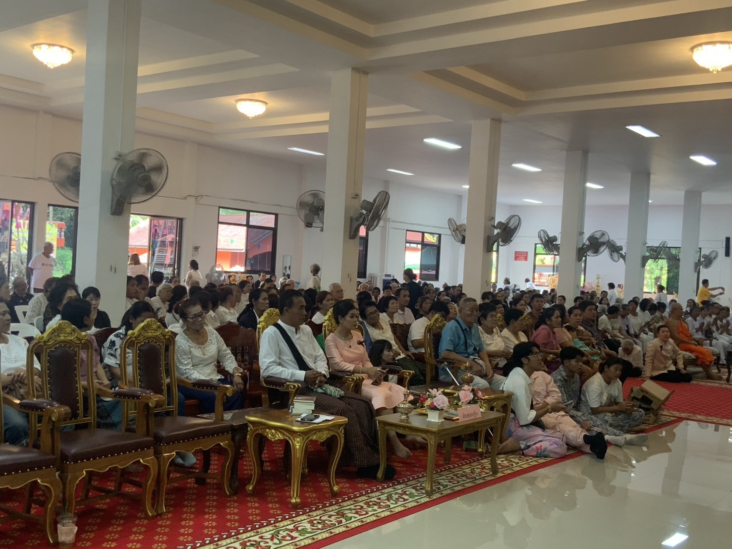 ภาพร่วมพิธีกรรมที่พักสงฆ์มัชฌิมเจริญธรรม