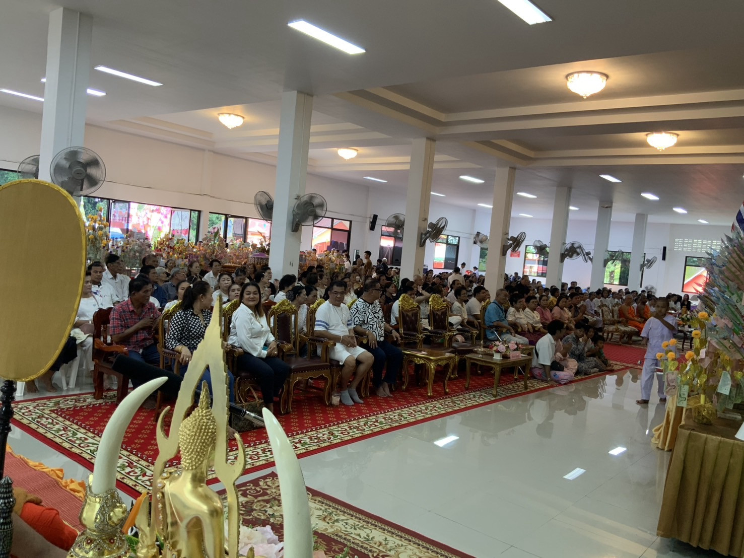 ภาพร่วมพิธีกรรมที่พักสงฆ์มัชฌิมเจริญธรรม