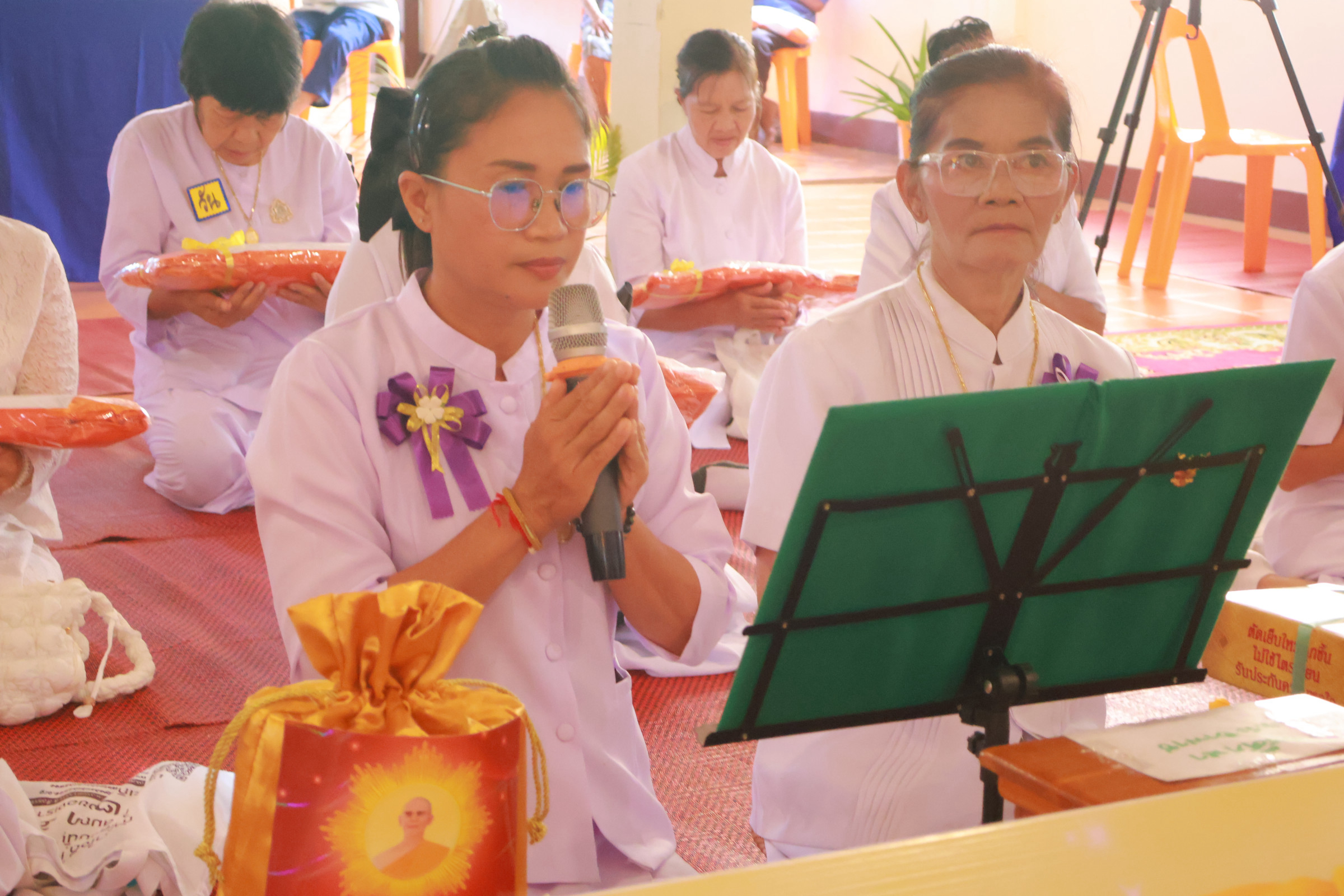 ภาพกล่าวคำถวายกฐินที่พักสงฆ์บ่อน้ำร้อนเจริญธรรม