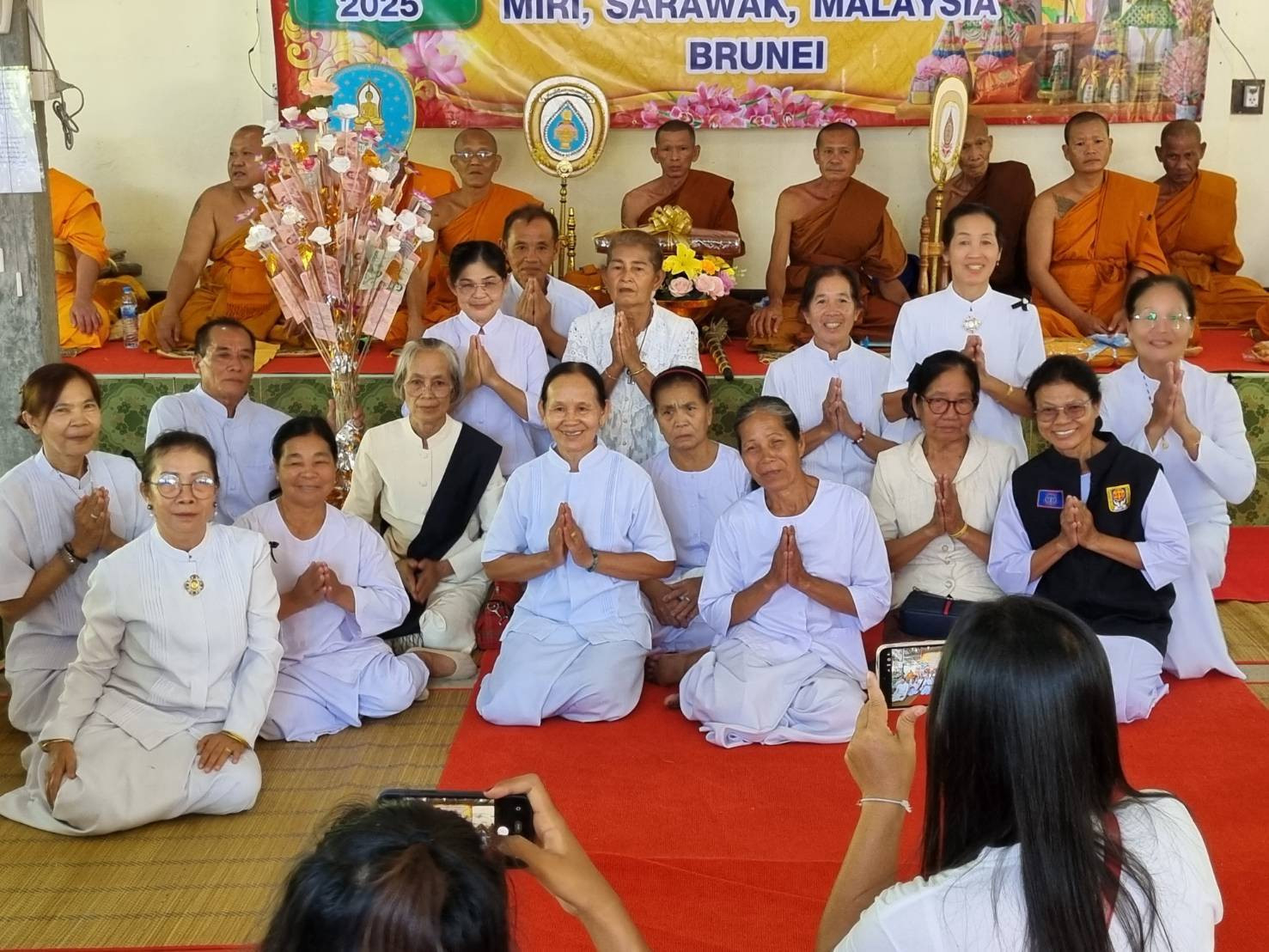 ภาพร่วมพิธีกรรมสำนักสงฆ์ทุ่งทรายงาม