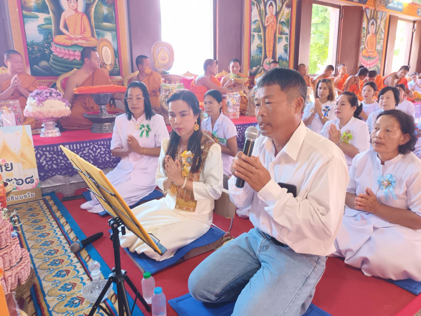 ภาพกล่าวคำถวายกฐินวัดสบหารเหนือ