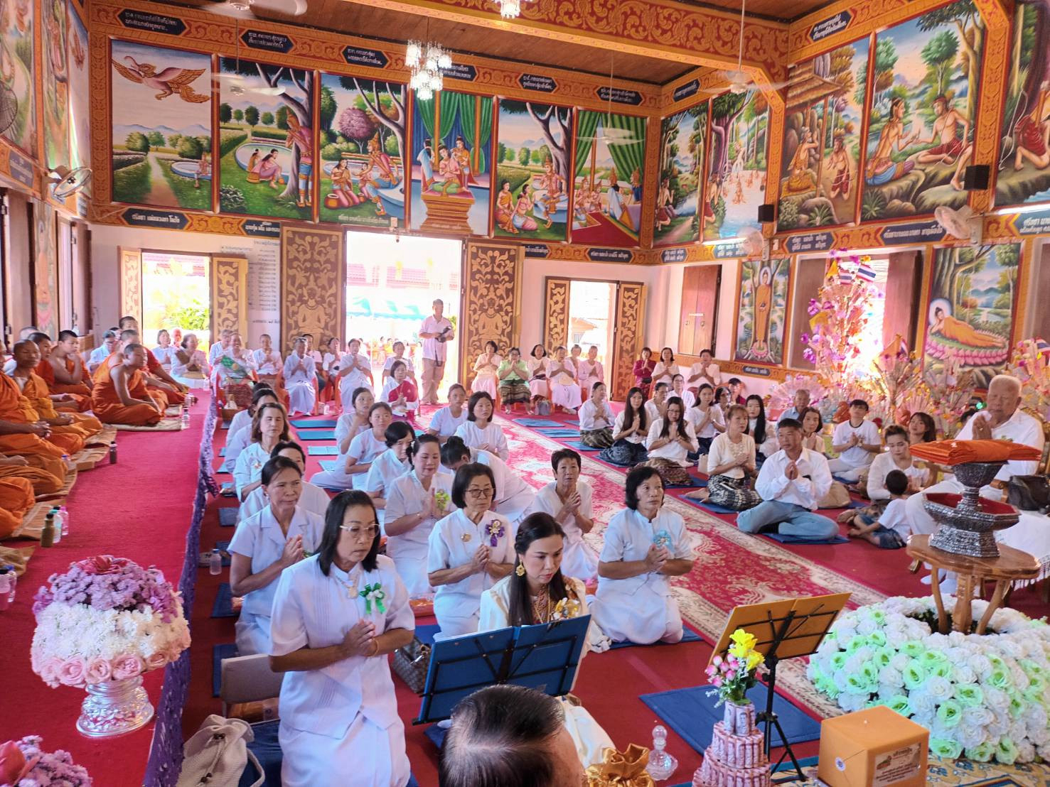 ภาพร่วมพิธีกรรมวัดสบหารเหนือ