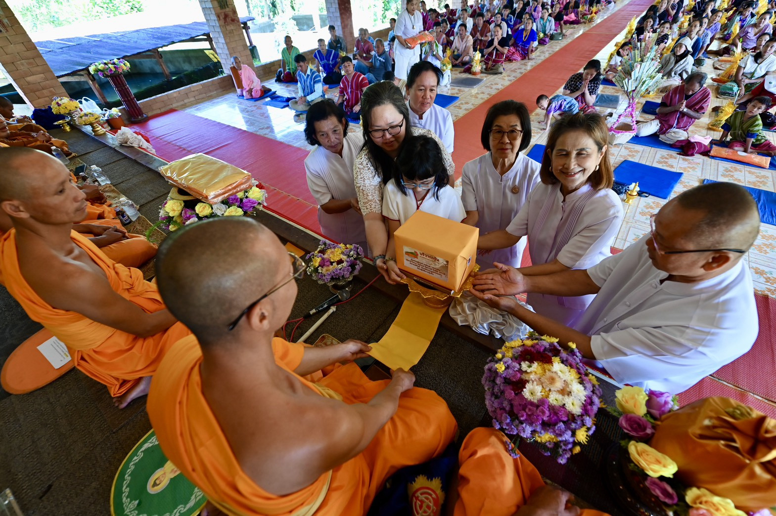 ภาพร่วมพิธีกรรมสำนักสงฆ์บ้านเลโค๊ะ