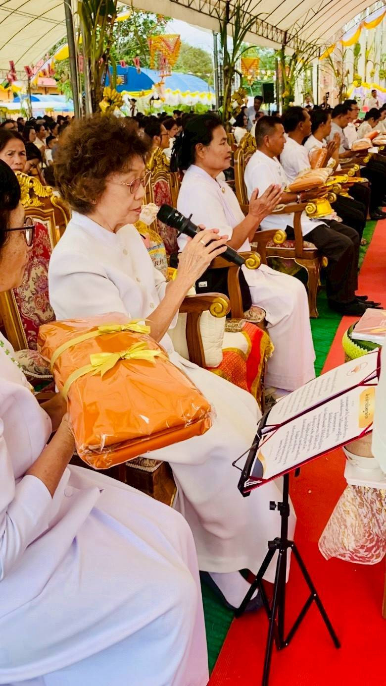 ภาพกล่าวคำถวายกฐินวัดแสงทองศรัทธาธรรม