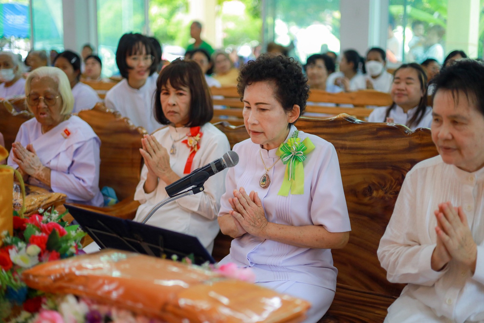 ภาพกล่าวคำถวายกฐินวัดท่ากระทุ่ม