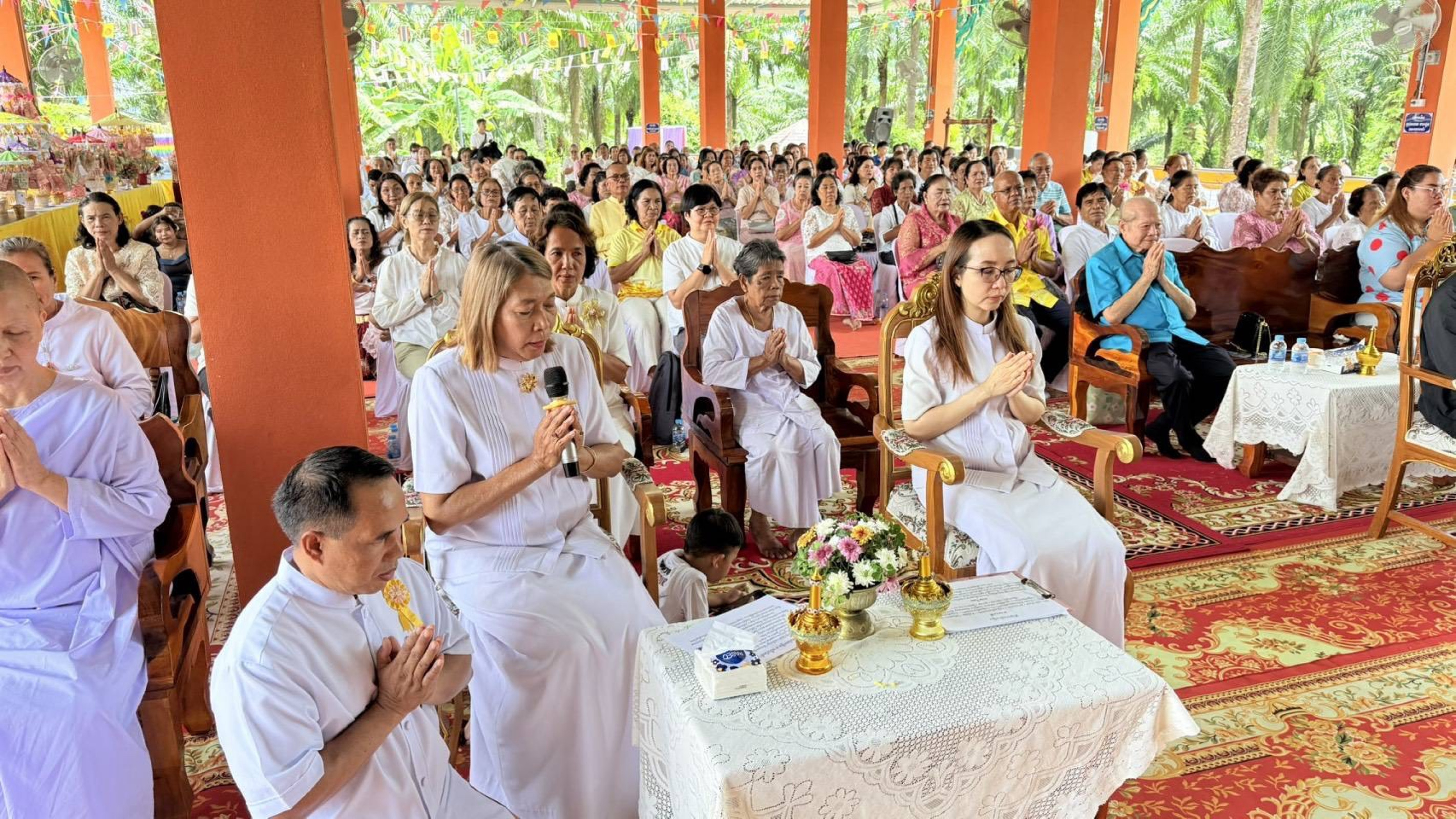 ภาพกล่าวคำถวายกฐินวัดควนใหม่