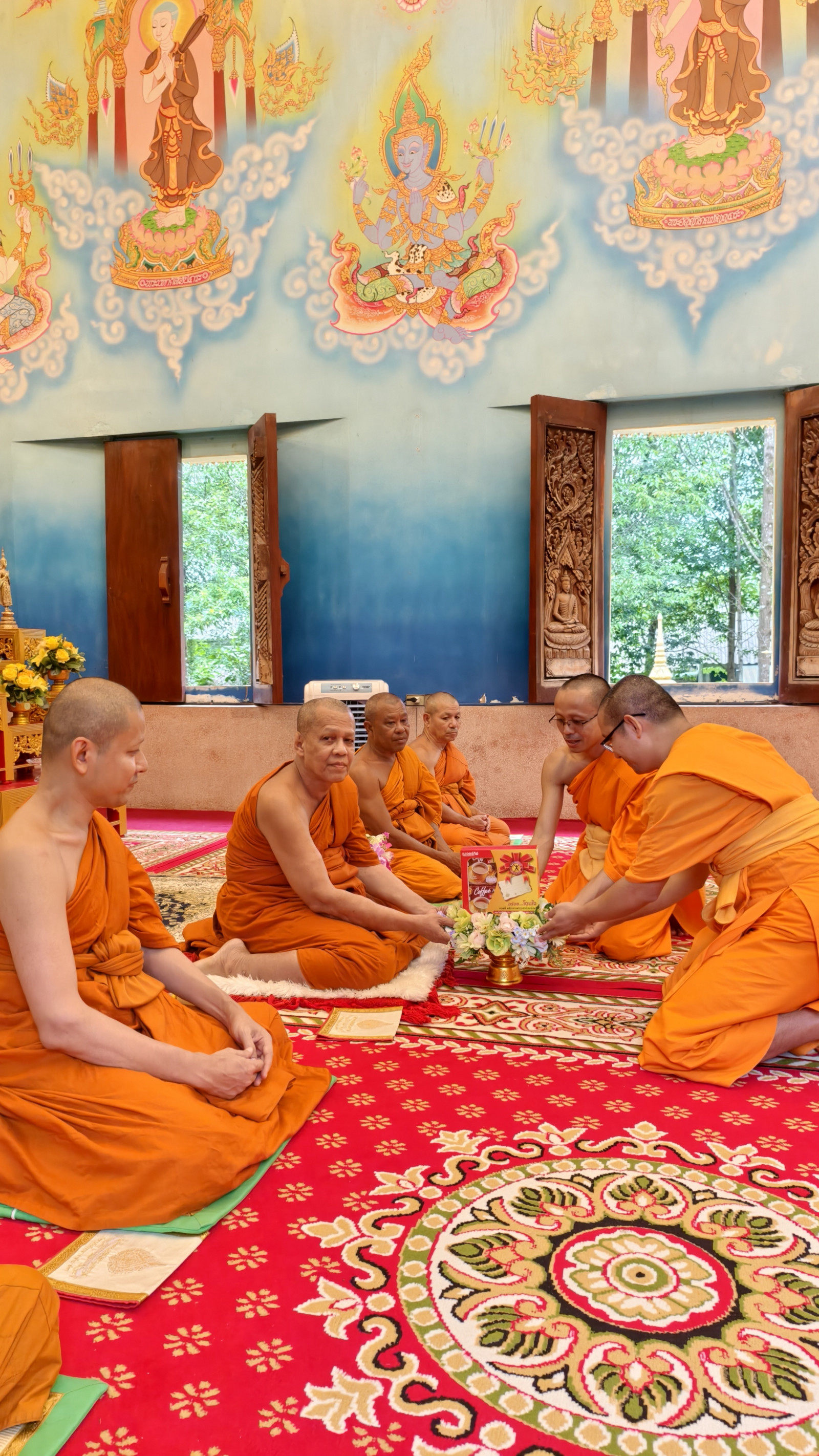 ภาพการถวายปัจจัยวัดสามัคคีธรรม