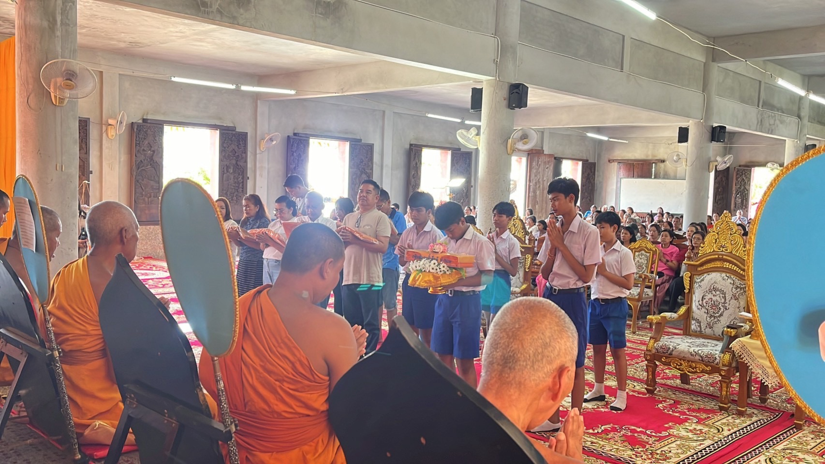 ภาพกล่าวคำถวายกฐินวัดนิคมประสาท