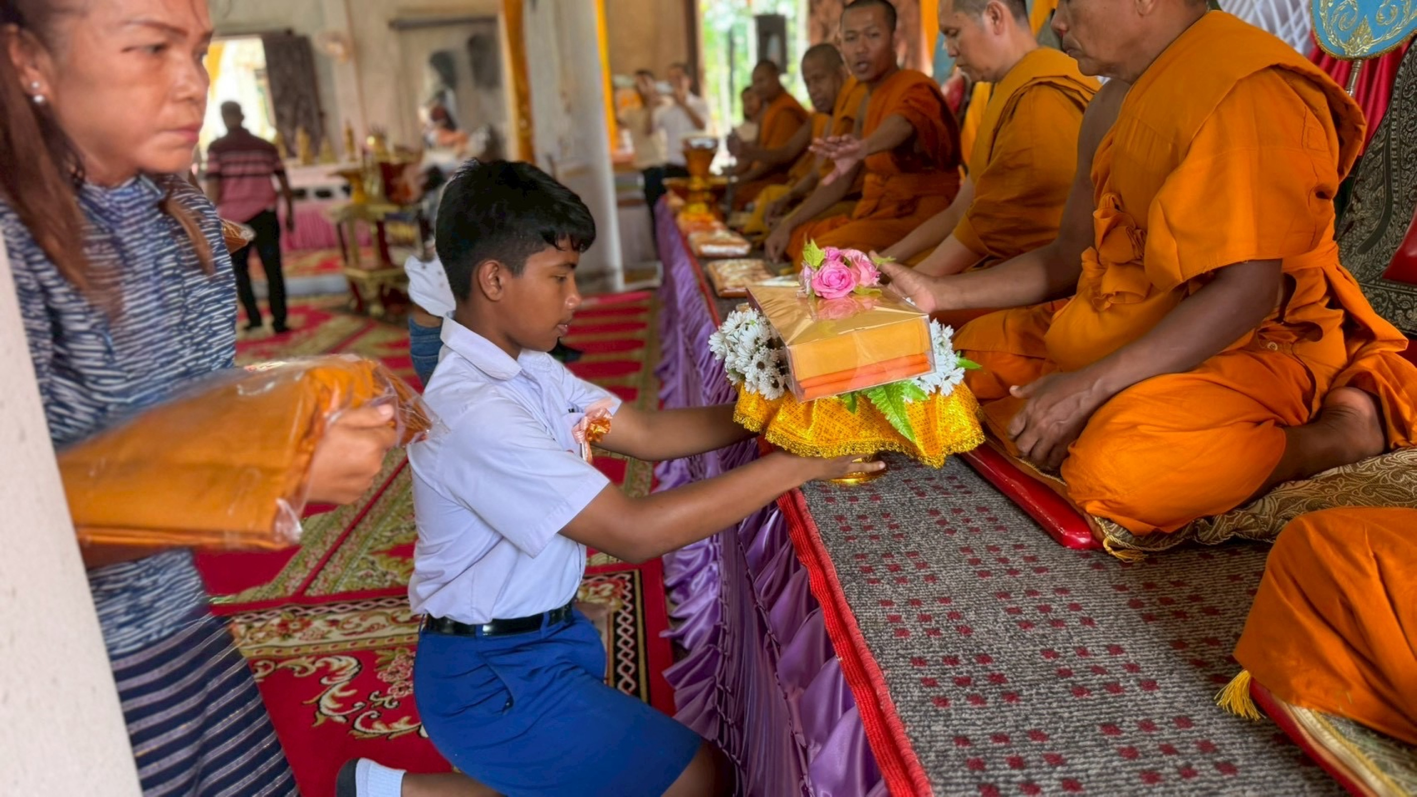 ภาพร่วมพิธีกรรมวัดนิคมประสาท