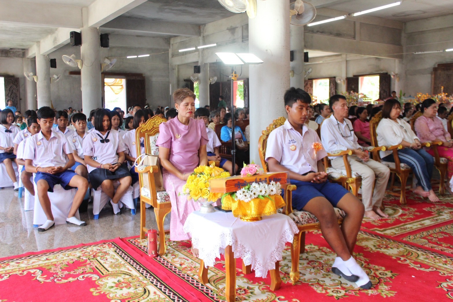 ภาพร่วมพิธีกรรมวัดนิคมประสาท