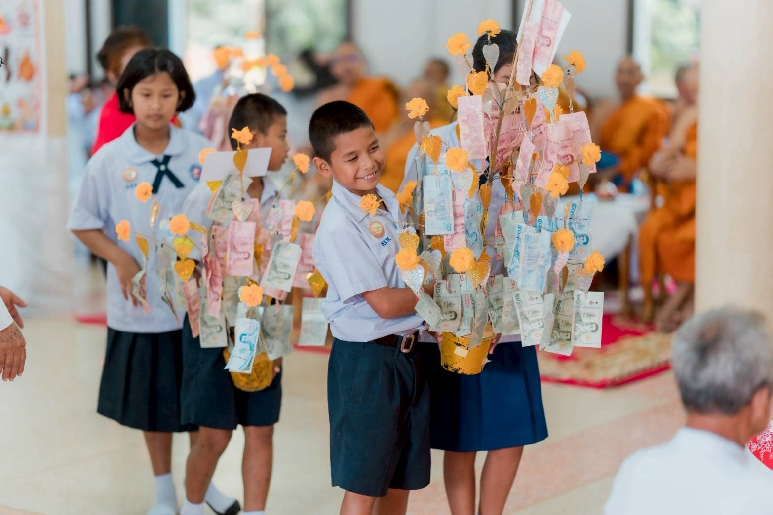 ภาพร่วมพิธีกรรมวัดหาดทรายสมบูรณ์