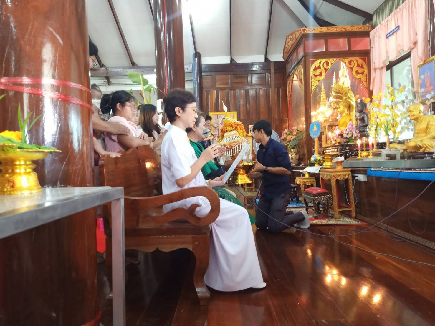 ภาพกล่าวคำถวายกฐินวัดโพธิ์ศรีเจริญ