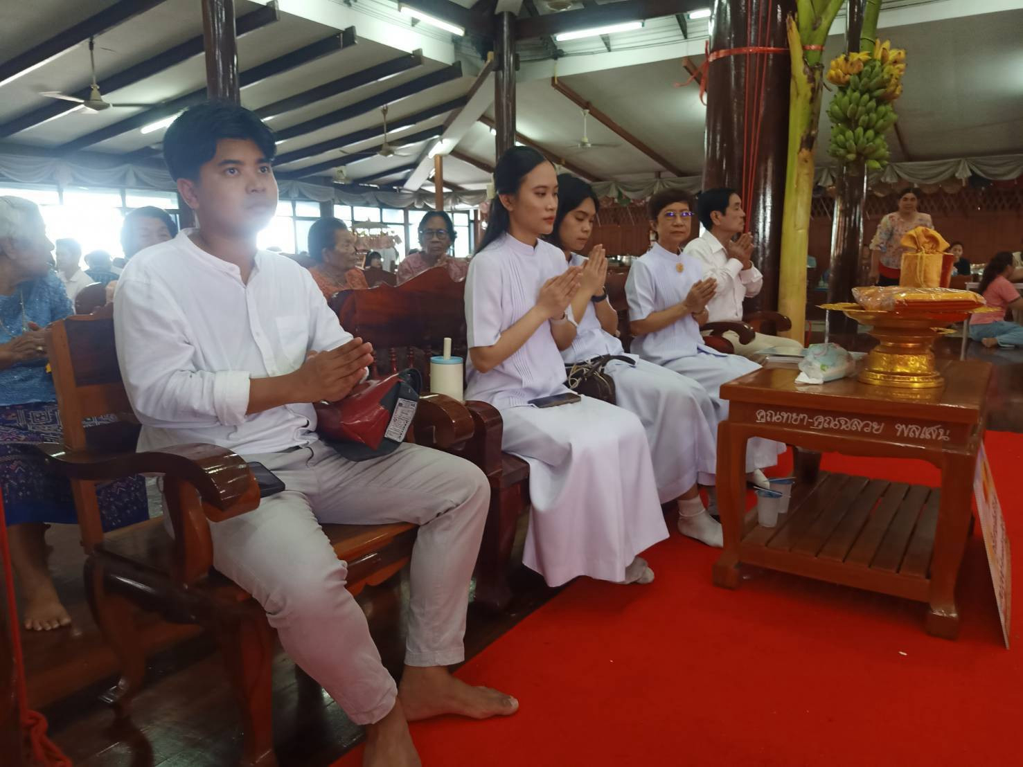 ภาพร่วมพิธีกรรมวัดโพธิ์ศรีเจริญ