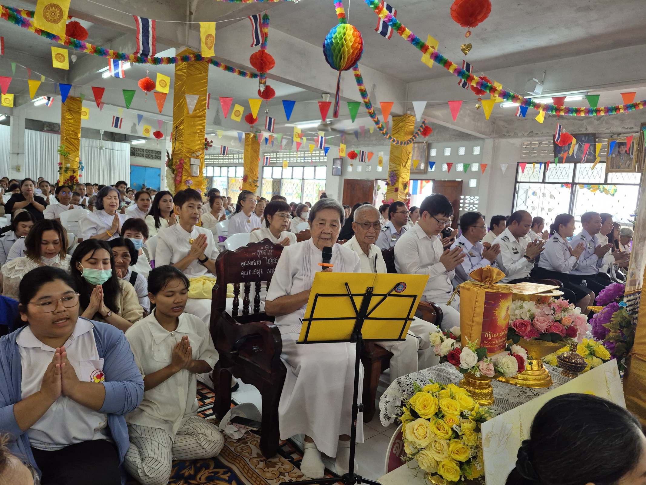 ภาพกล่าวคำถวายกฐินวัดชัยชนะสงคราม