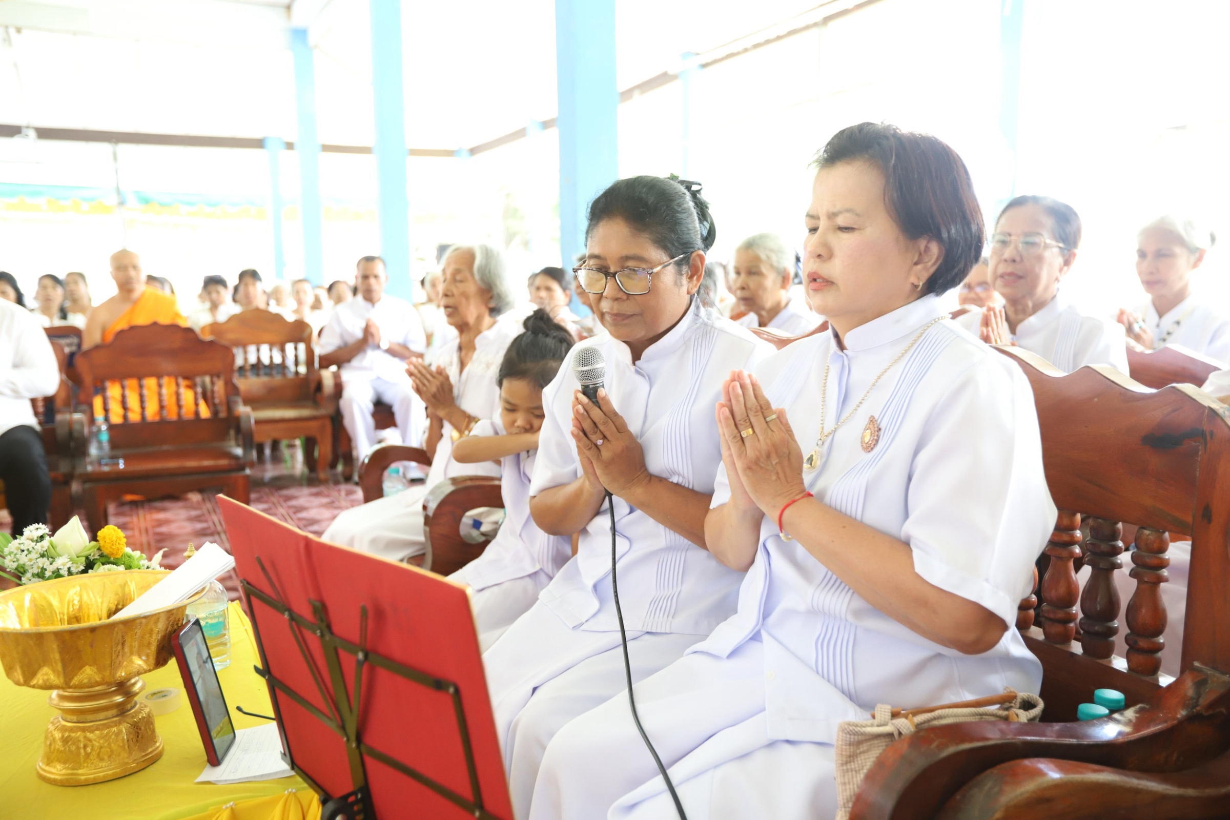 ภาพกล่าวคำถวายกฐินวัดไทรงาม