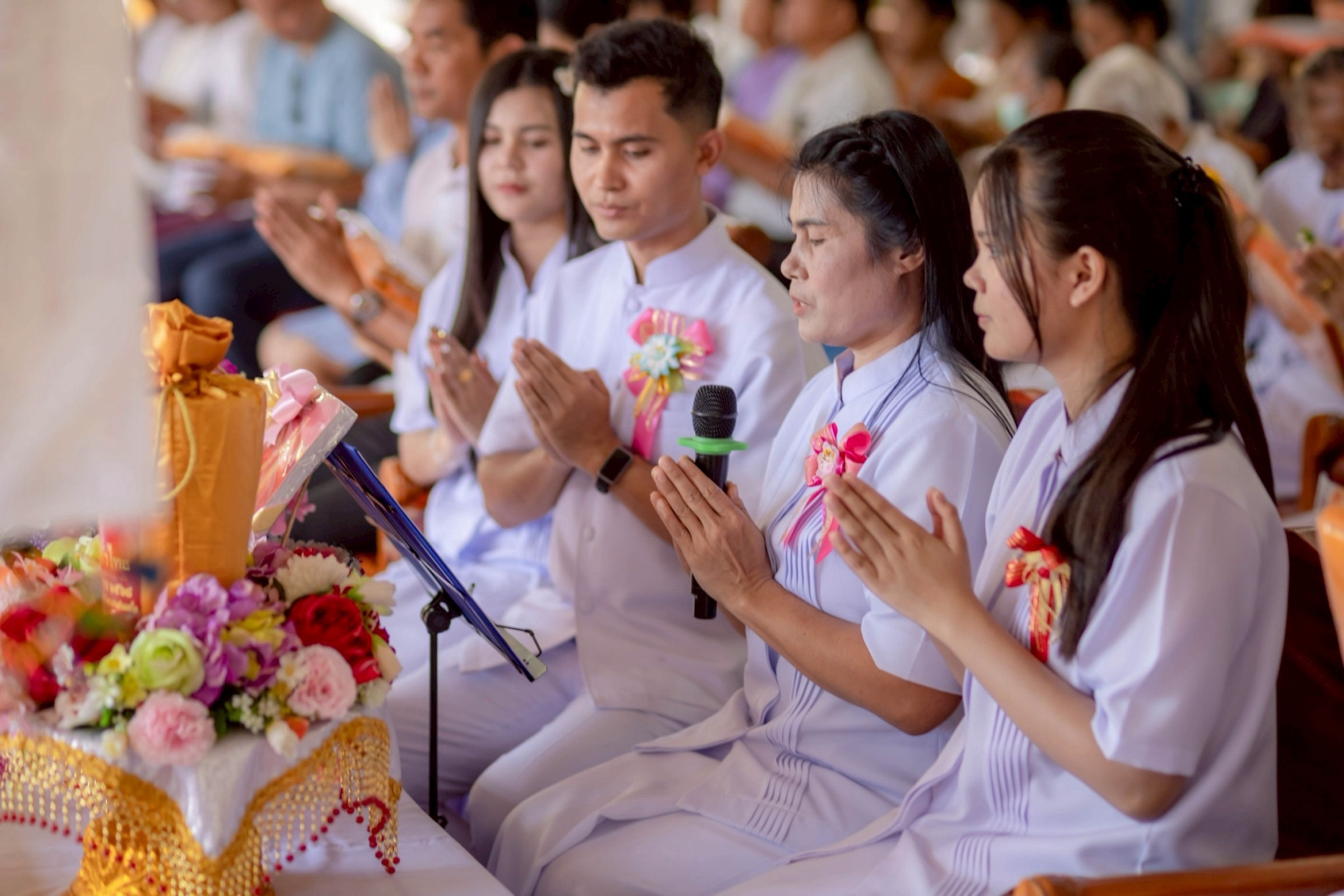 ภาพกล่าวคำถวายกฐินวัดราษฎร์สามัคคี