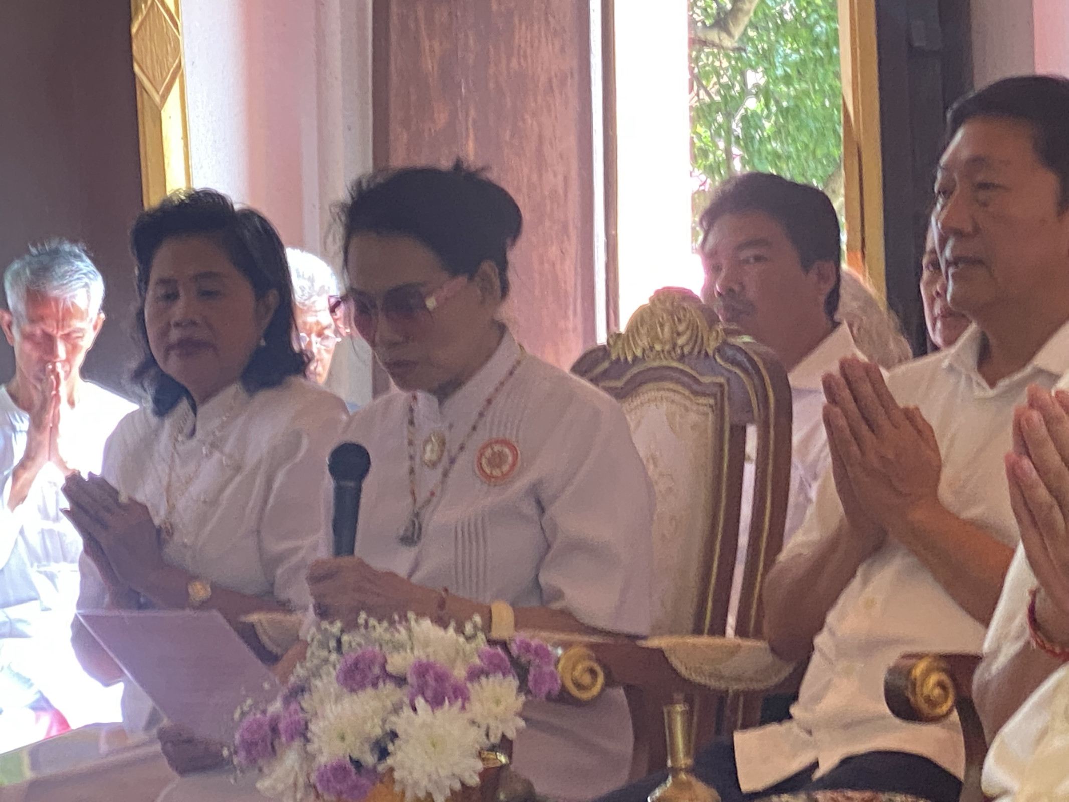 ภาพกล่าวคำถวายกฐินวัดจุมพลสุทธาวาส