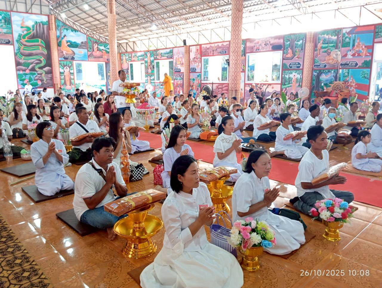 ภาพร่วมพิธีกรรมวัดพรหมาราม