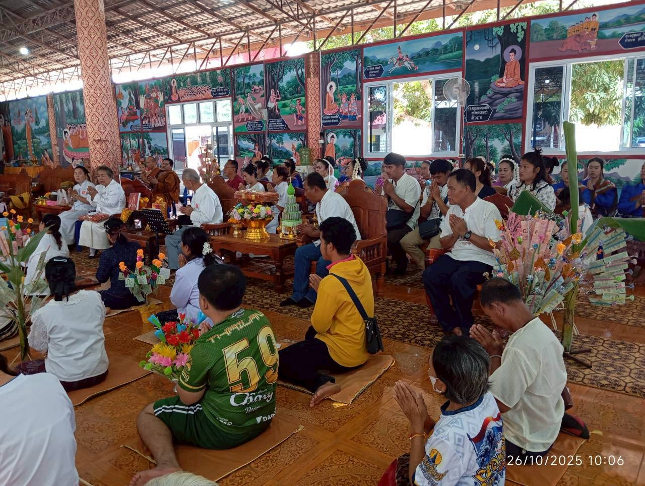 ภาพร่วมพิธีกรรมวัดพรหมาราม